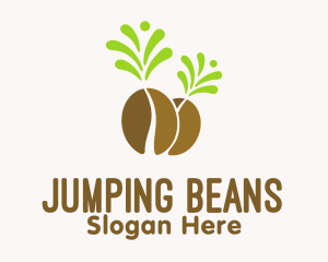 Organic Coffee Bean  logo design