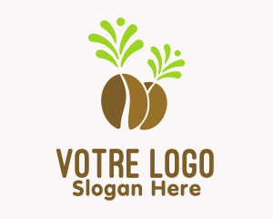 Bean - Organic Coffee Bean logo design