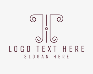 Ornate Swirl Marketing Logo