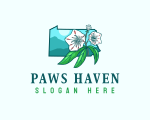 Pennsylvania Flower Plant Logo