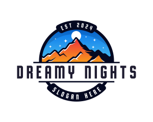 Night Mountain Camping logo design