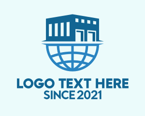 Factory - Blue Planet Warehouse logo design
