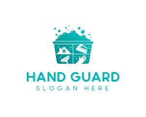 Glove - Cleaning Products Disinfection logo design