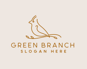 Branch - Bird Leaf Branch logo design