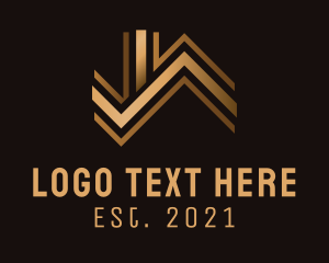 Building - Gold House Premium Realtor logo design