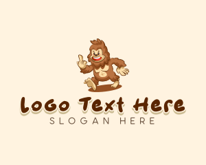 Avatar - Cute Bigfoot Monster logo design