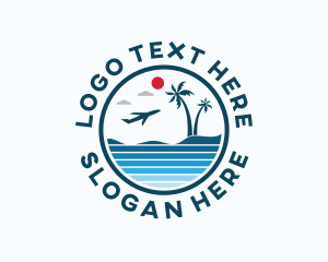 Travel - Tropical Island Travel logo design