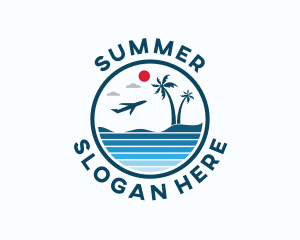 Tropical Island Travel logo design