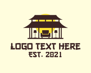 Lamp - Asian Home Furnishing logo design