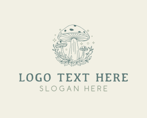 Mushroom - Herbal Mushroom Fungus logo design