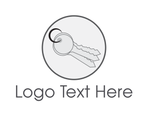 Grey - Gray Keys Locksmith logo design
