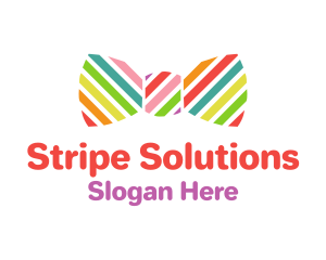 Rainbow Bow Tie logo design