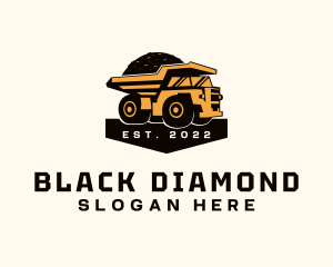 Coal - Coal Dump Truck Vehicle logo design