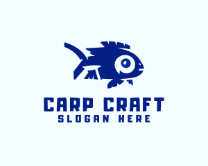Carp - Freshwater Carp Fish logo design
