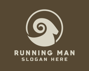 Big Horn Ram Sheep Logo
