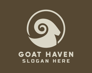 Big Horn Ram Sheep logo design