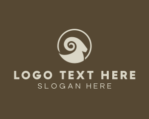 Wild - Big Horn Ram Sheep logo design