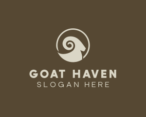 Big Horn Ram Sheep logo design