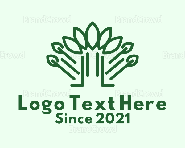 Green Forest Nature Logo