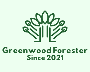 Green Forest Nature  logo design