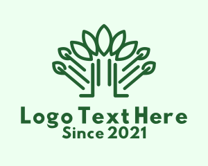 Nature Park - Green Forest Nature logo design