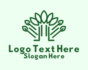 Green Forest Nature  Logo
