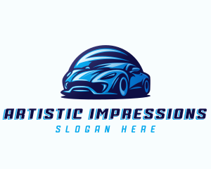 Sports Car Automobile logo design