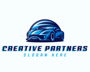 Sports Car Automobile logo design