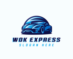 Sports Car Automobile logo design