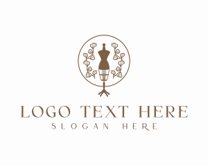 Floral Fashion Mannequin Logo