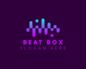 Rhythm - Frequency Soundwave Beat logo design