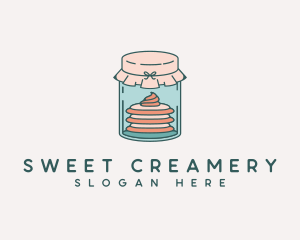 Sweet Dessert Jar logo design