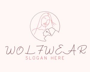 Seductive - Floral Woman Beauty logo design