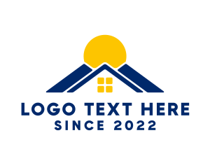 Architectural - House Roof Repair logo design