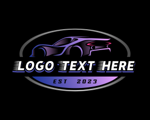 Rental - Sports Car Drifting logo design