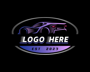 Sports Car Drifting Logo