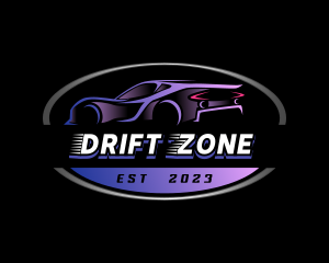 Sports Car Drifting logo design