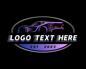 Service - Sports Car Drifting logo design