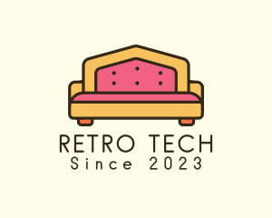 Retro Cushion Sofa logo design