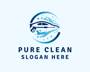 Pressure Washing Car Wash  logo design