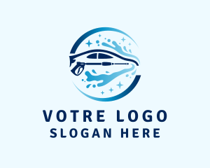 Blue - Pressure Washing Car Wash logo design