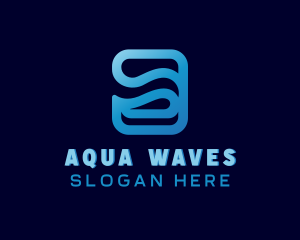 Waves - Digital Technology Wave logo design