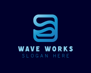 Digital Technology Wave logo design