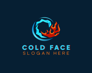 Cold Ice Flame  logo design