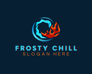 Cold - Cold Ice Flame logo design