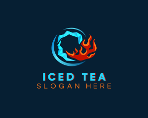 Cold Ice Flame  logo design