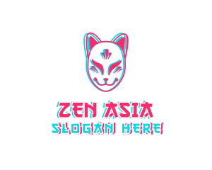 Asia - Japan Fox Mask logo design