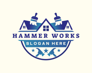 Hammer - Hammer Paint Renovation logo design