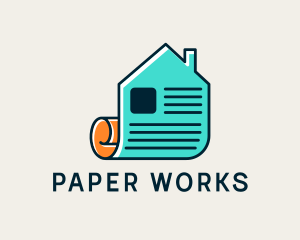 Documents - House Papers Real Estate logo design