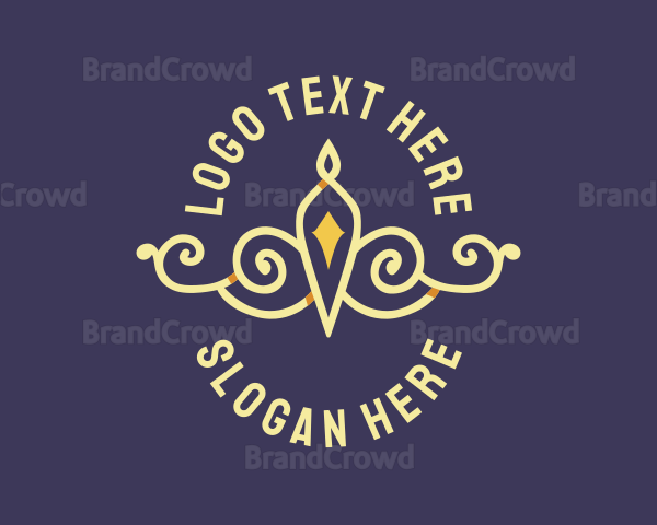 Premium Crown Tiara Logo